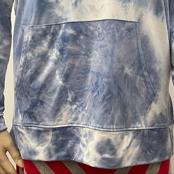 RBX Blue Tide dye light hoodie Size Medium - Picture 3 of 8